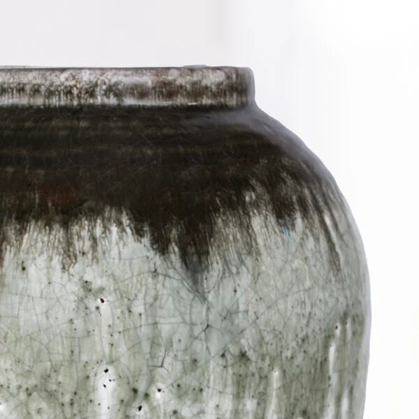 Antheia Large Dipped Crackle Glaze Vase