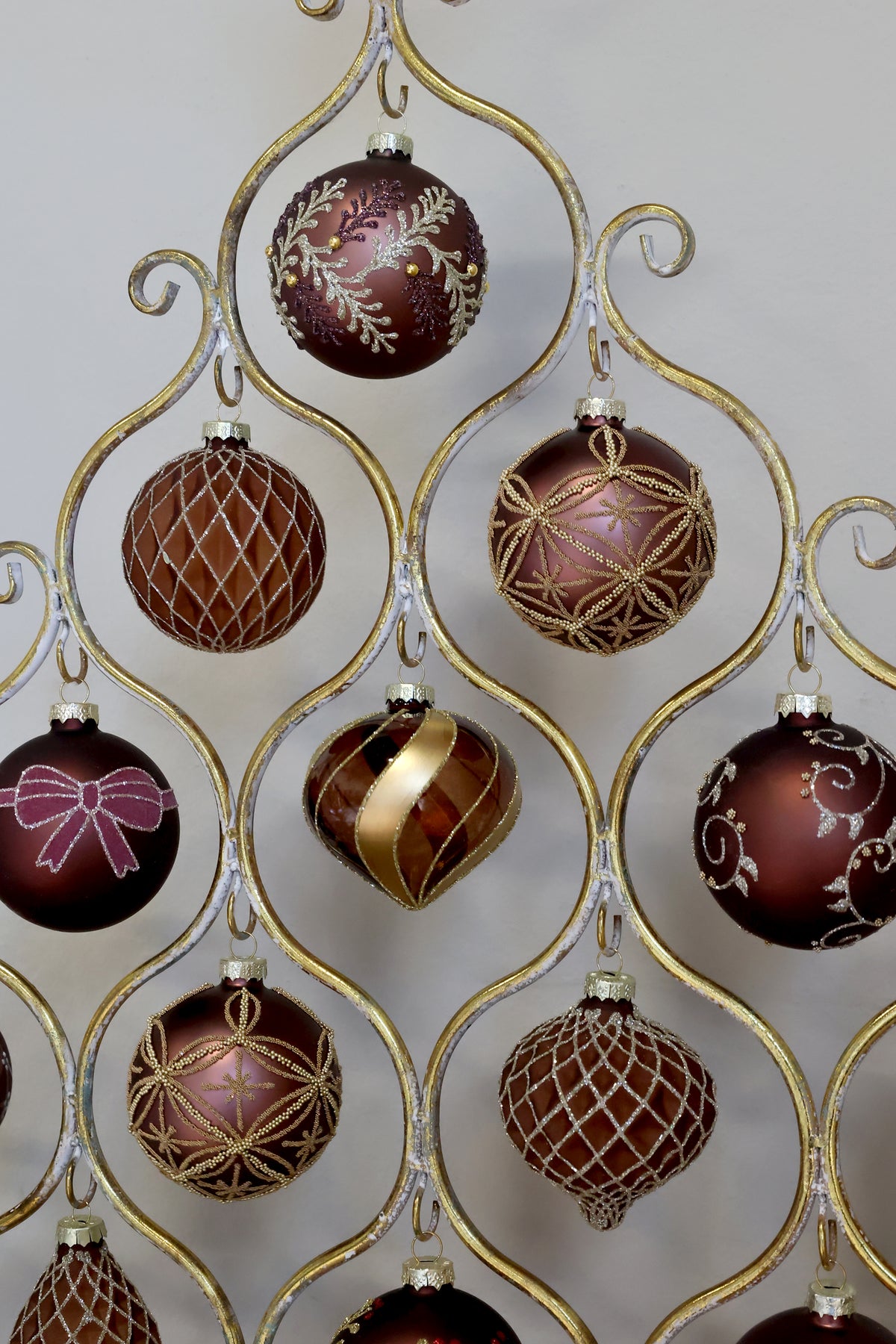 Mocca Christmas Bauble set of 3