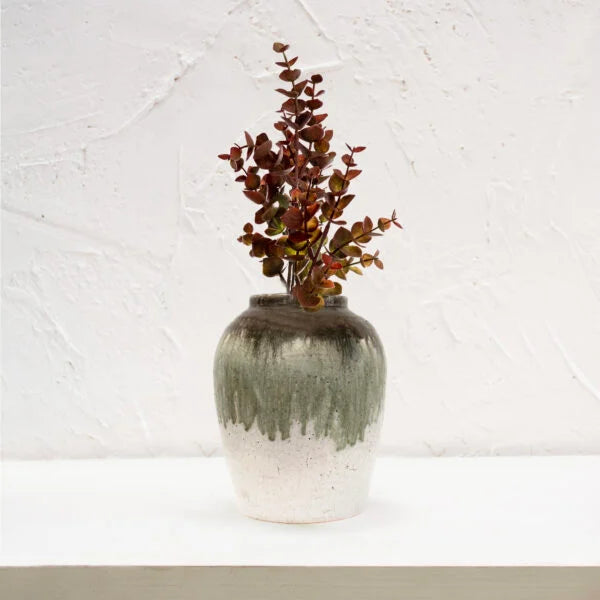 Antheia Large Dipped Crackle Glaze Vase
