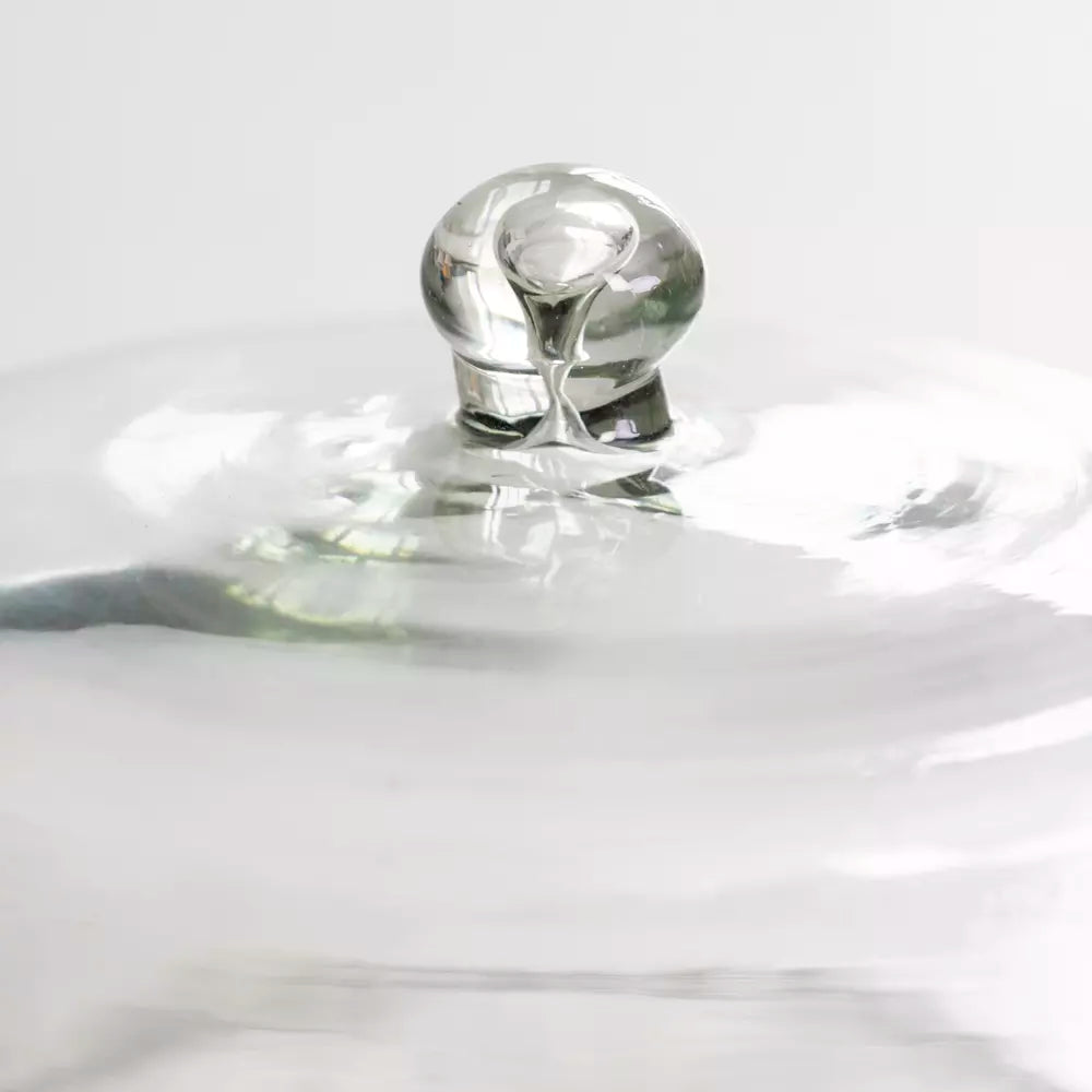 Glass Cloche with Marble Base