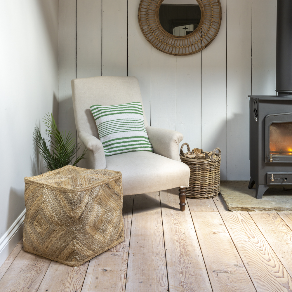 Jute Pouffe Natural