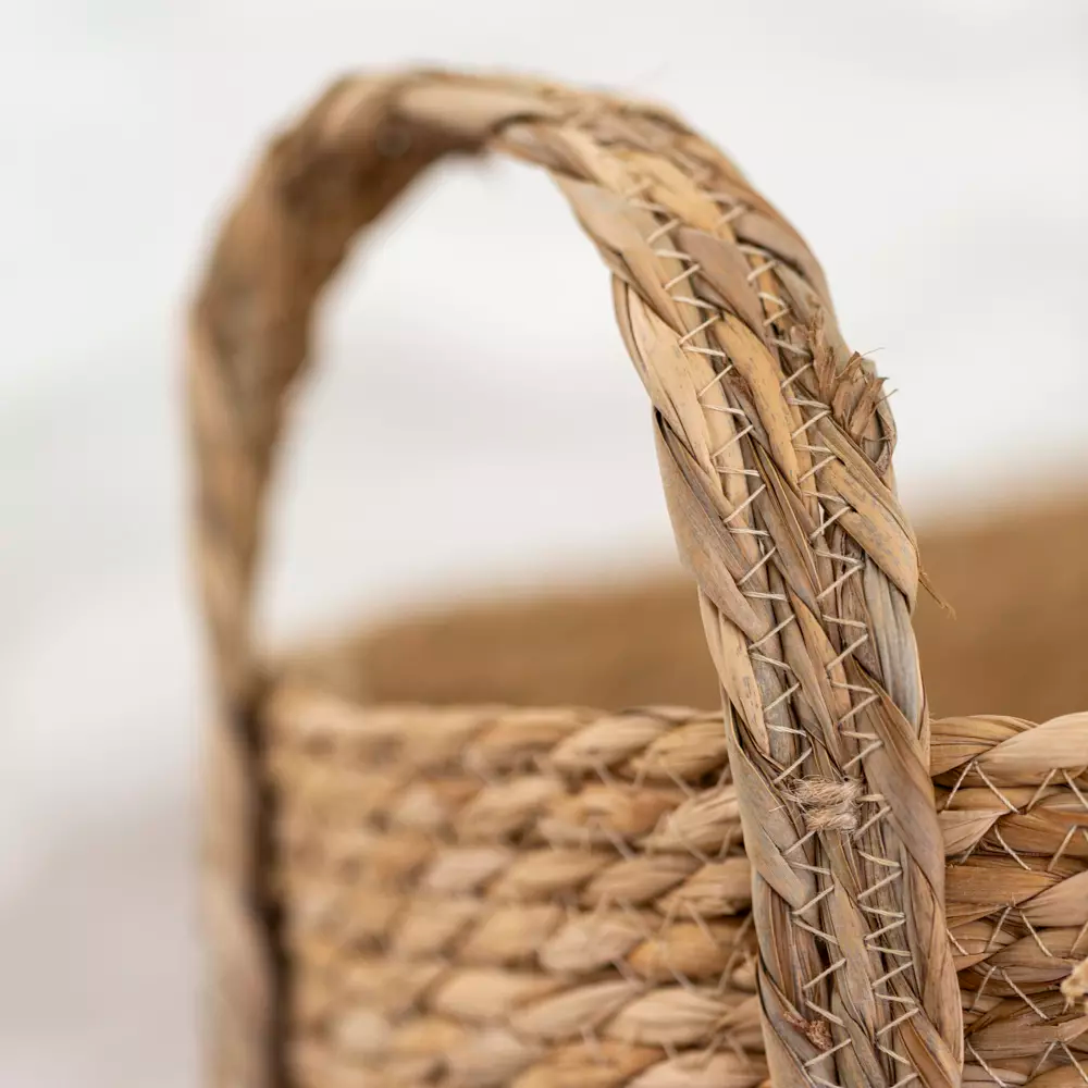 Oval Seagrass Basket With Handles - Pack Of 3
