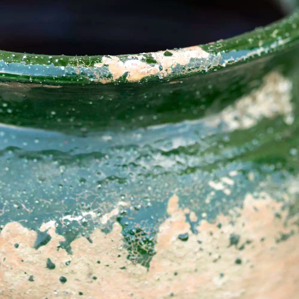 Terracotta Vase - Green