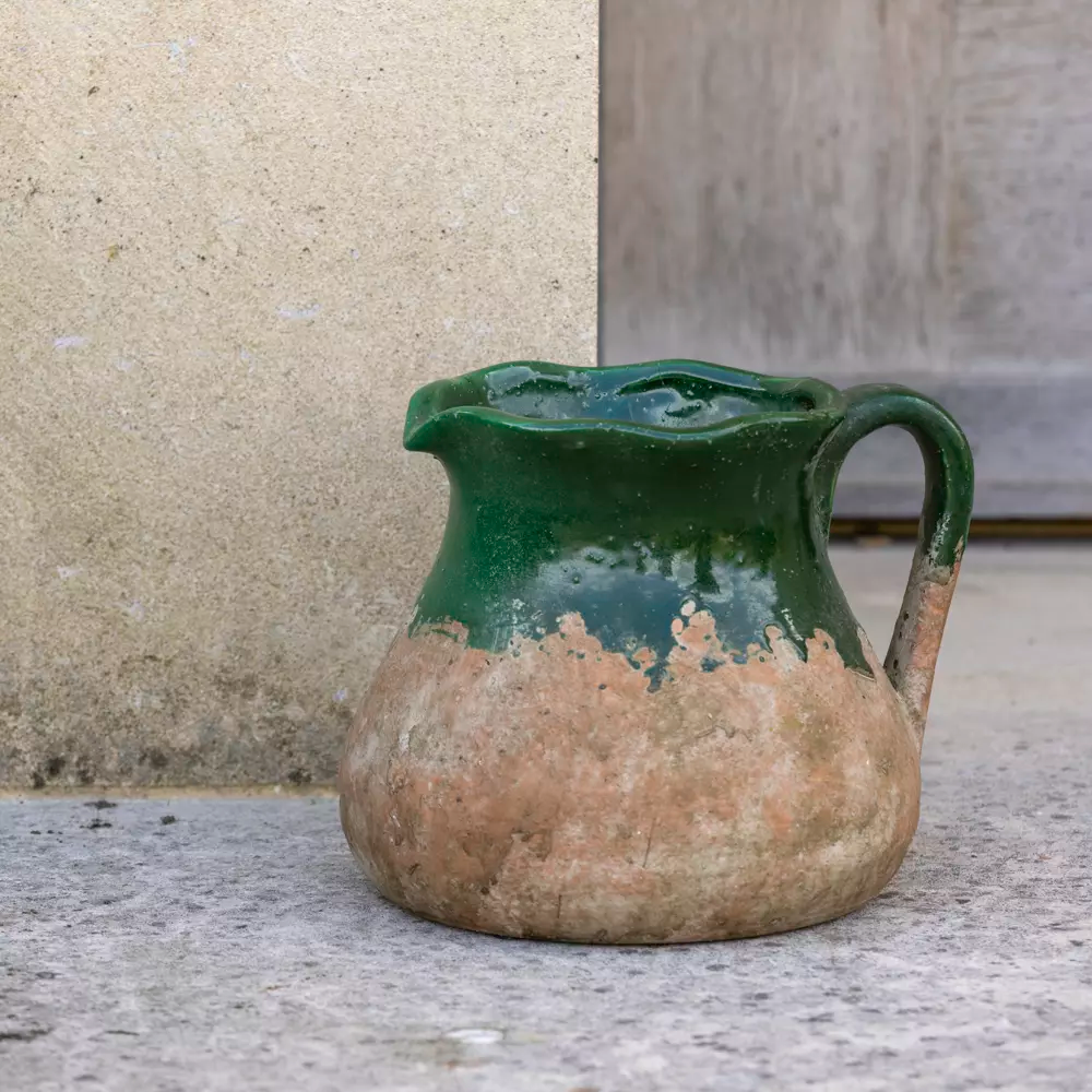 Terracotta Jug - Green