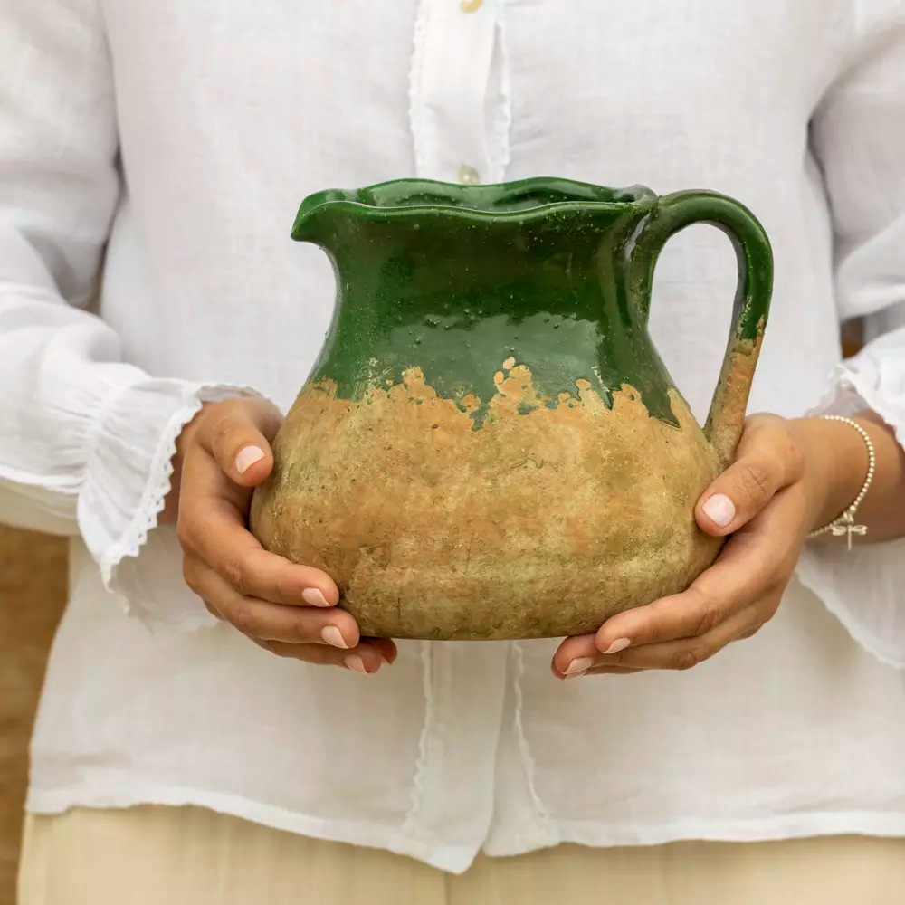 Terracotta Jug - Green