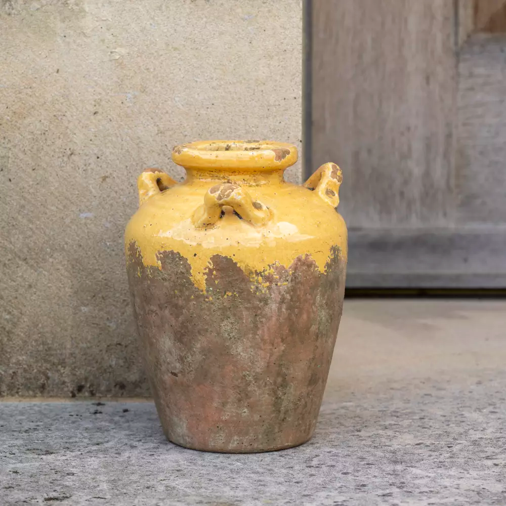 Terracotta Urn - Yellow