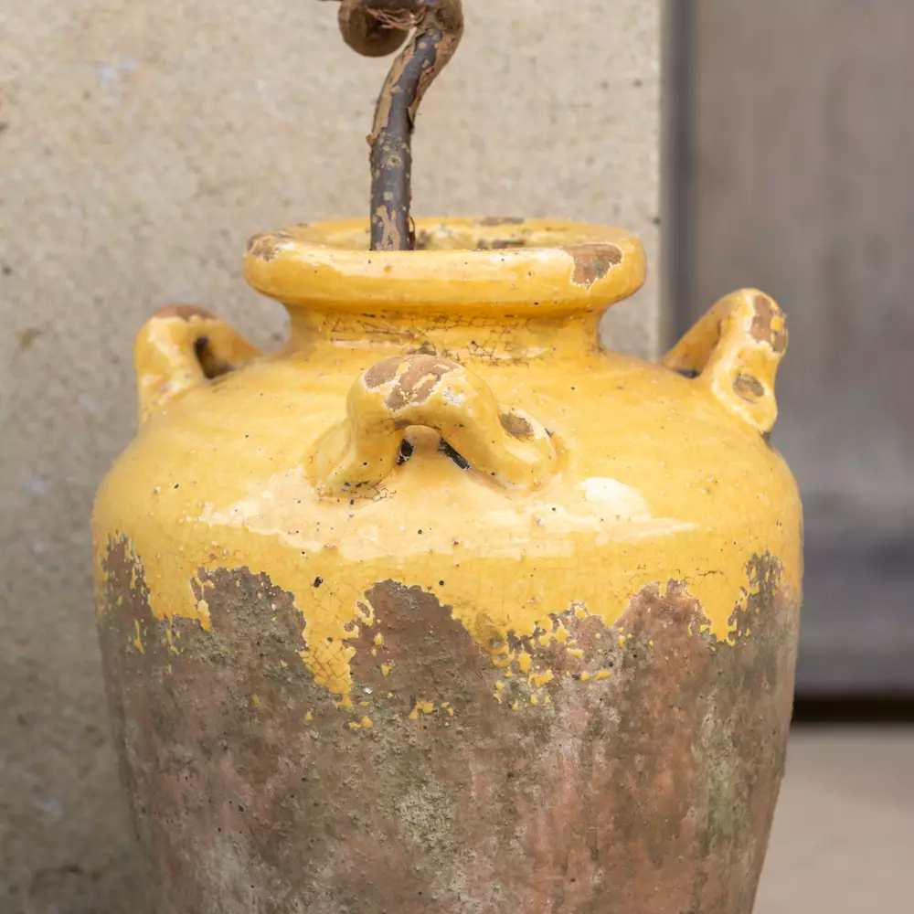 Terracotta Urn - Yellow