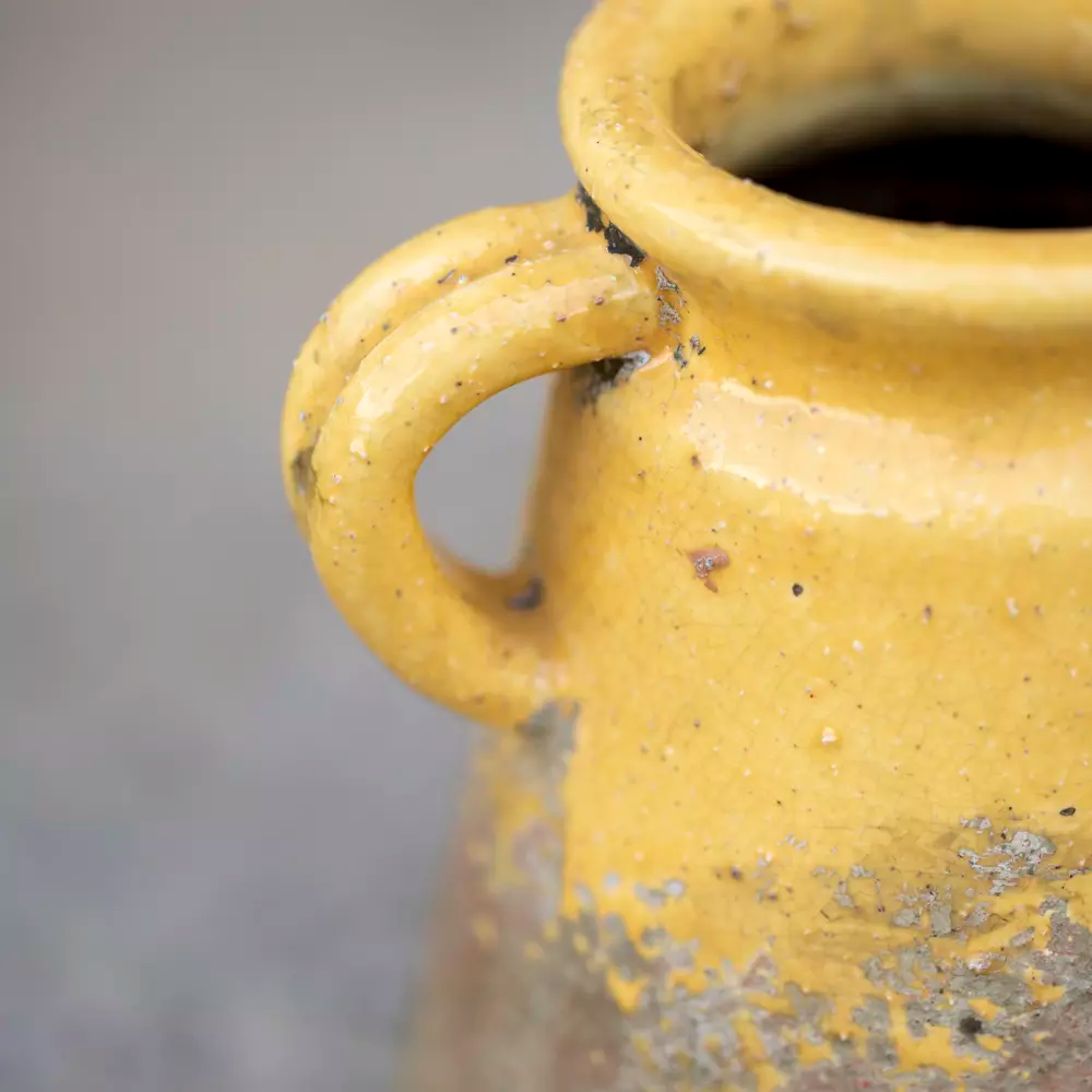 Terracotta Vase - Yellow