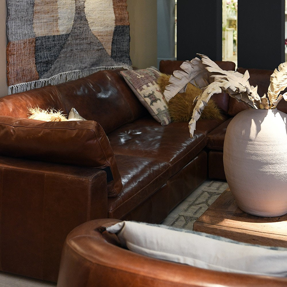 Tall Textured Almond Vase