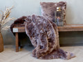 Antique Chocolate Faux Fur Throw