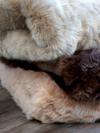Antique Chocolate Faux Fur Throw