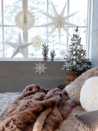 Antique Chocolate Faux Fur Throw