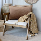 Velour Cushion in Nougat