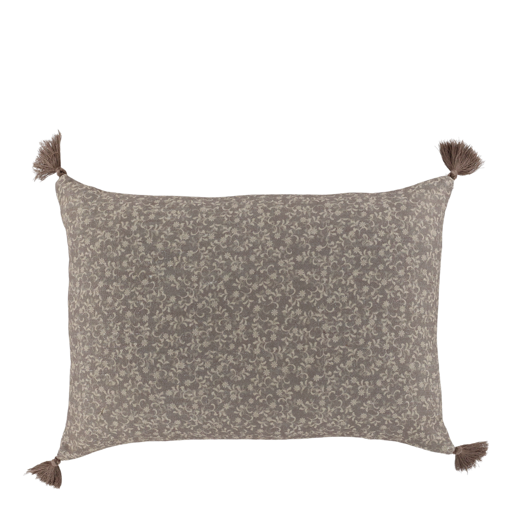 Aix Cushion - Floral Latte with flowers