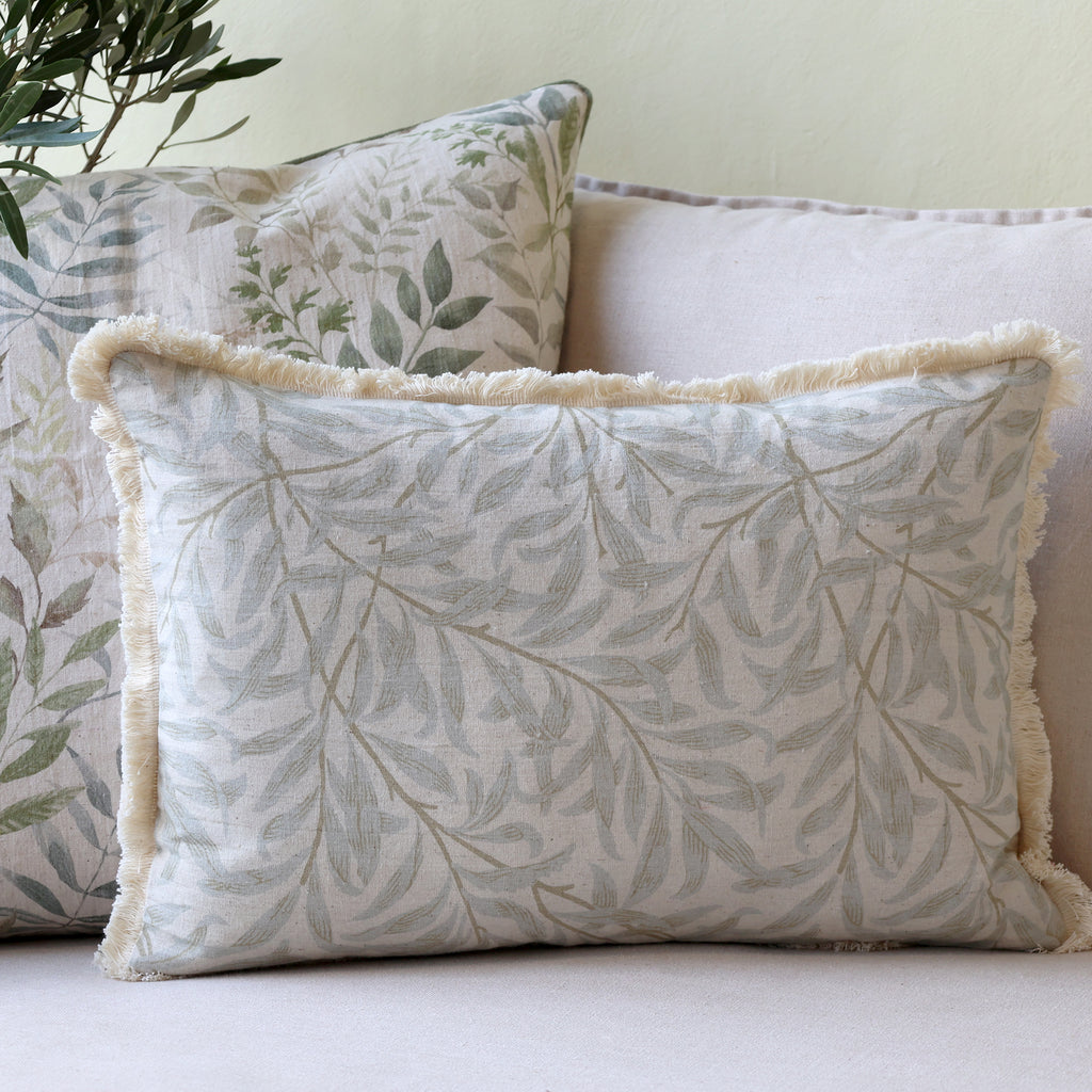 Aix Cushion with Leaves