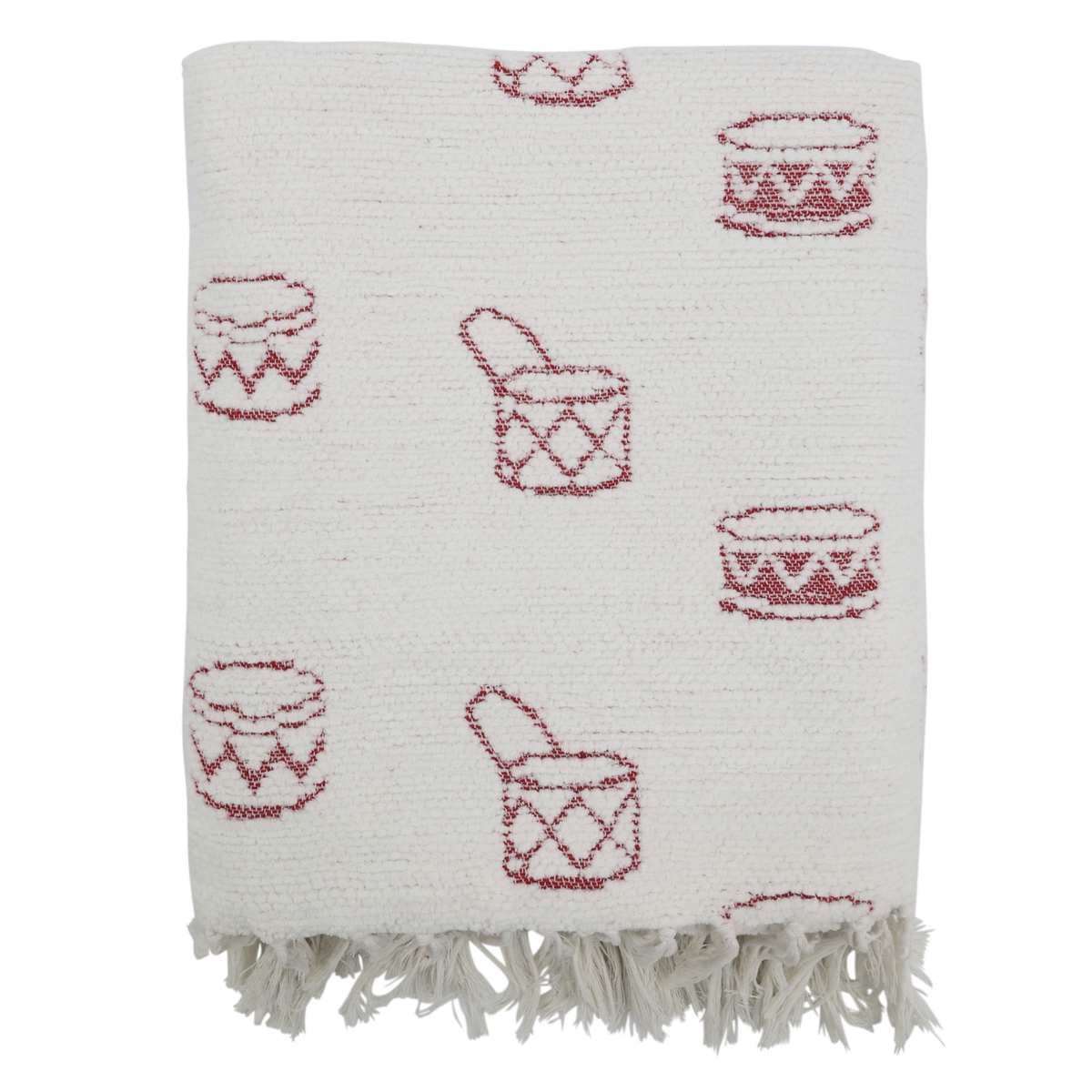 Chenille Throw with Drums