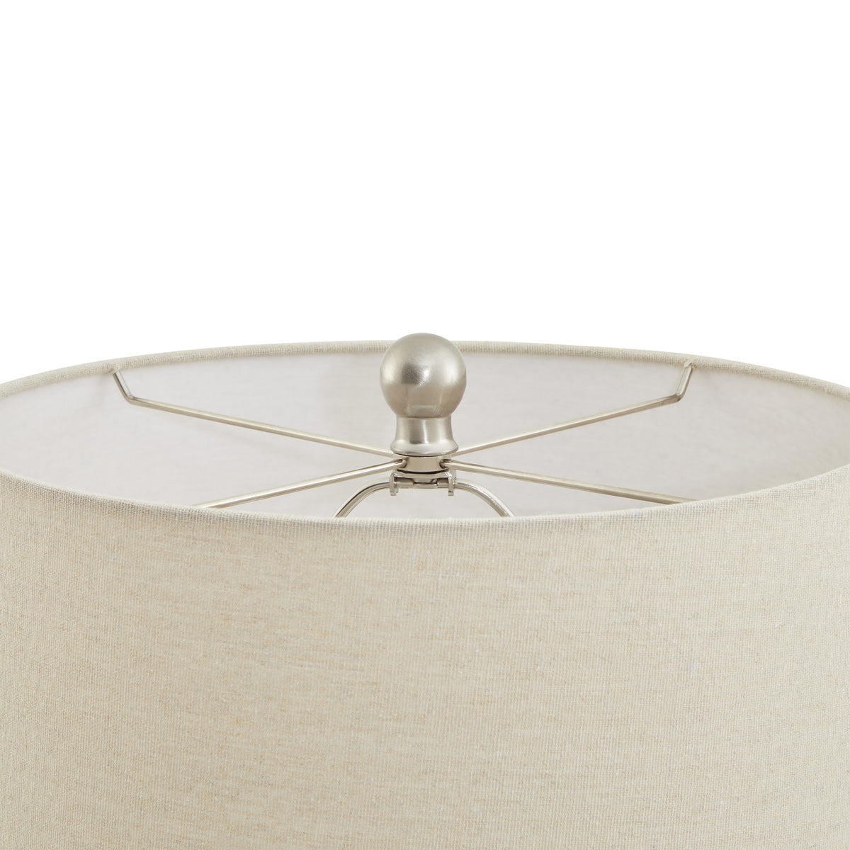 Lattice Ceramic Table Lamp with Linen Shade