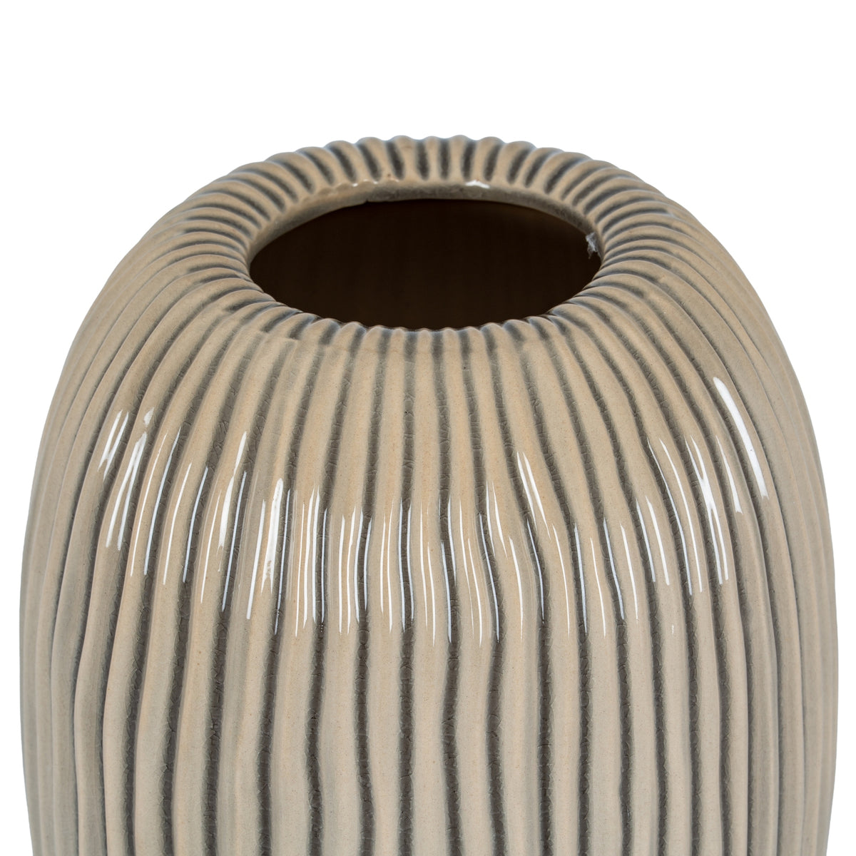Pallida Large Striped Vase