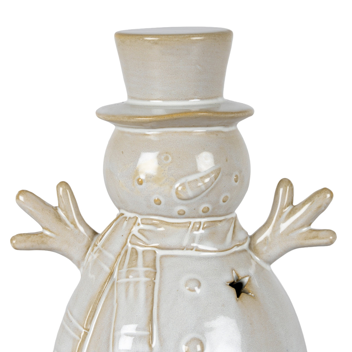 Alora Ceramic Snowman with LED Light (Various Sizes)