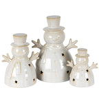 Alora Ceramic Snowman with LED Light (Various Sizes)