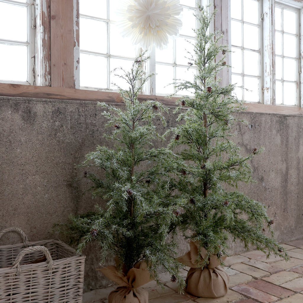 Fleur Pine Tree with Cones & Snow