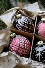 Mauve Christmas Baubles (Set of 6)