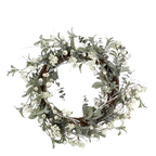 Wreath with Berries and Snow