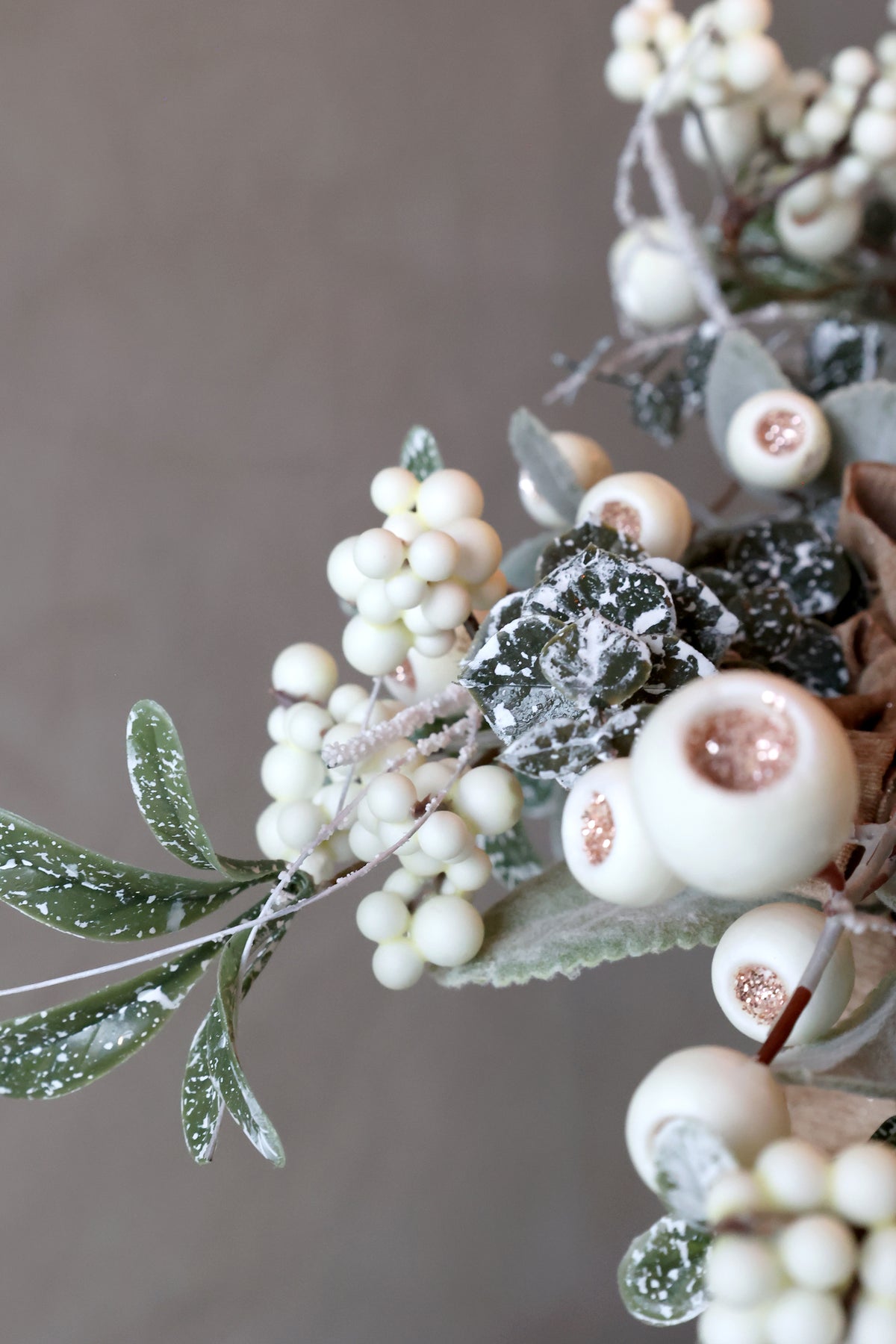 Wreath with Berries and Snow