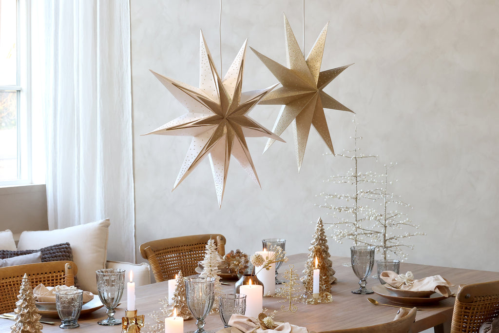 Gold Christmas Tree with Pearls
