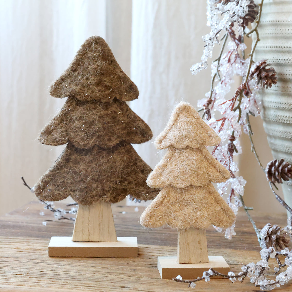 Felt Christmas Tree Set of 2
