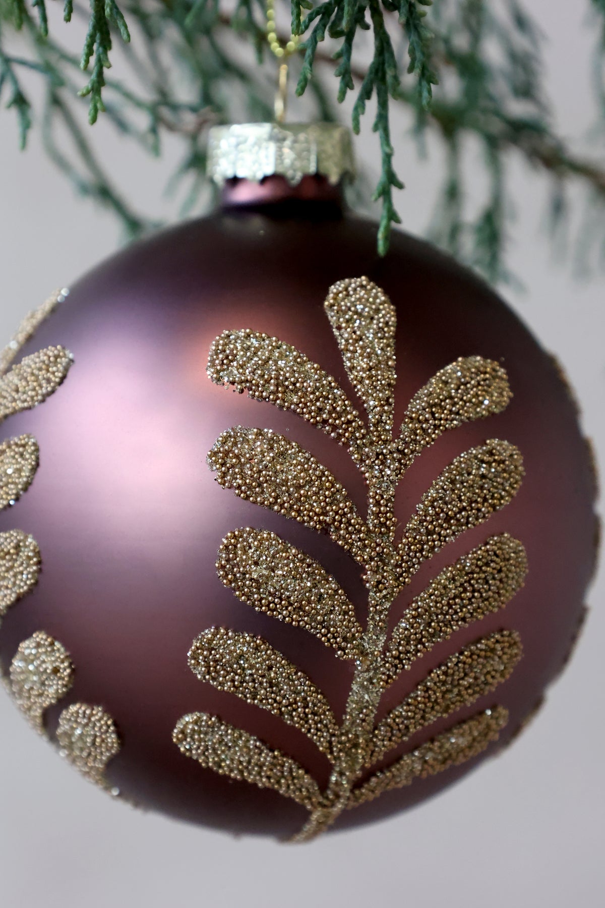 Christmas Bauble with Leaves