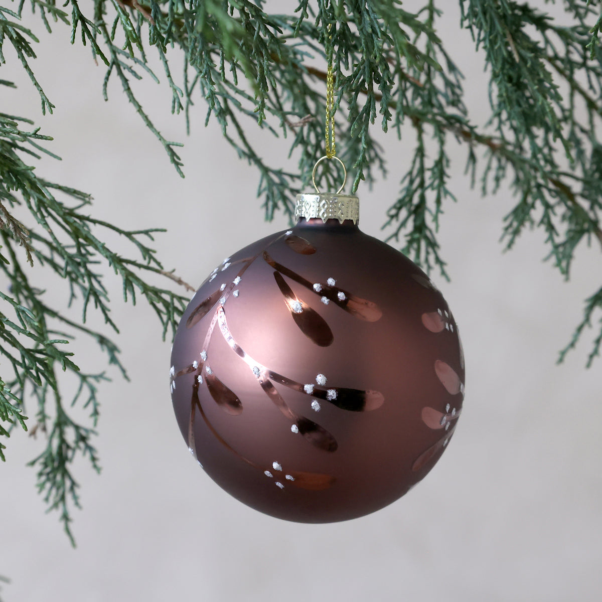Christmas Bauble with Branches & Berries