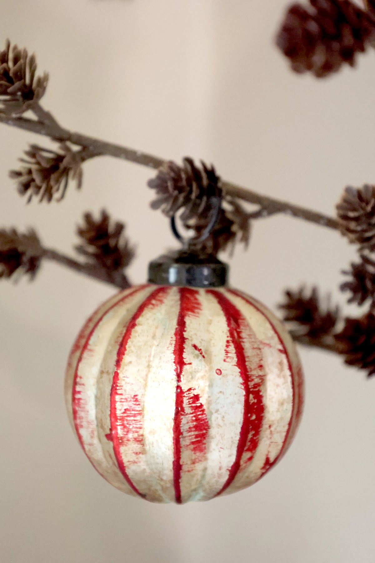 Cherry & Champagne Round Baubles (Pack of 3)