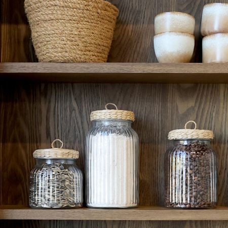 Storage Jar with Wicker Lid