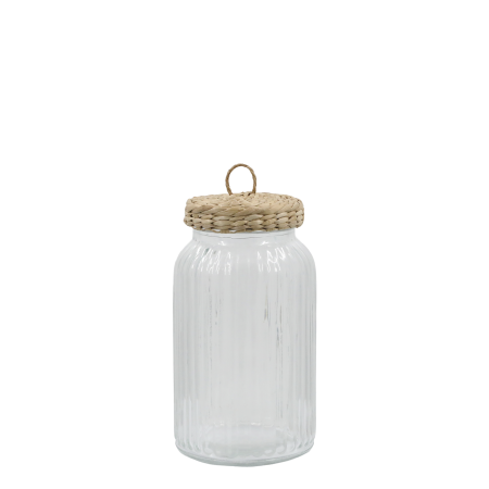 Storage Jar with Wicker Lid