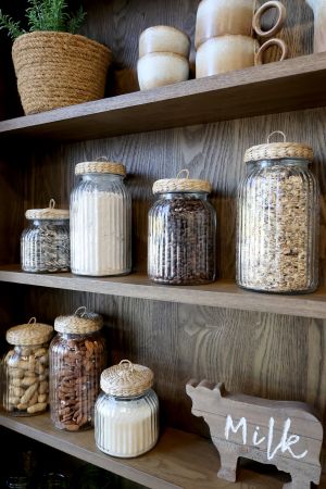 Storage Jar with Wicker Lid