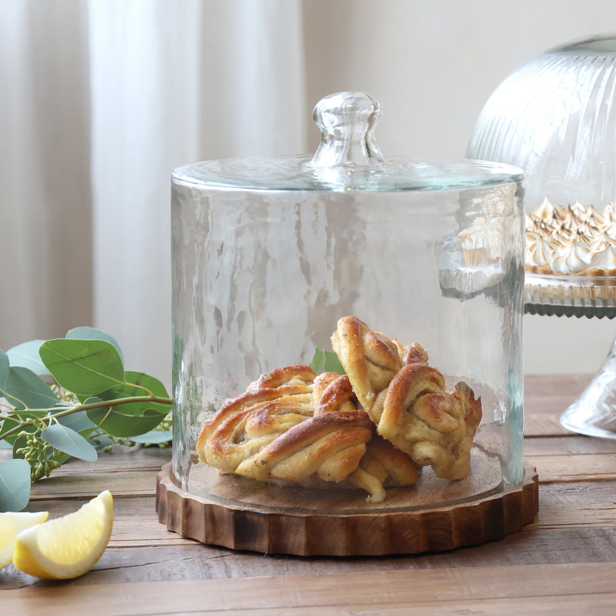 Glass Dome on Tray