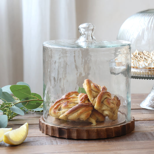 Glass Dome on Tray