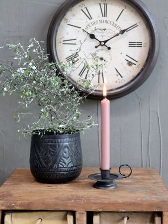 Dinner Candle in Taupe