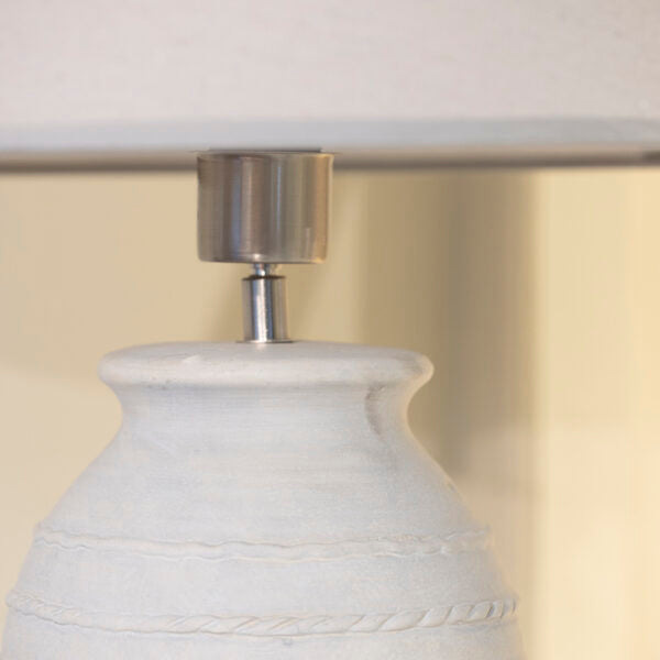 Millie Ceramic Lamp with Cream Shade