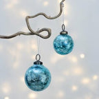 Crackle Turquoise Bauble Large and Small