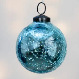 Crackle Turquoise Bauble Large and Small