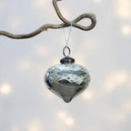 Antique Silver Etched Onion Decoration