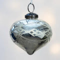 Antique Silver Etched Onion Decoration