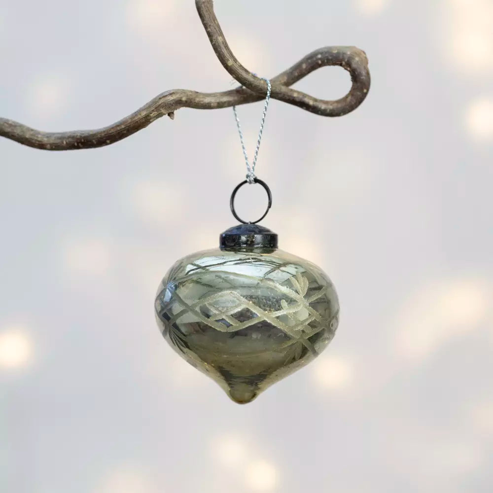Antique Etched Onion Decoration