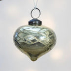 Antique Gold Etched Onion Decoration