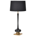 Black and Gold Table Lamp with Black Shade