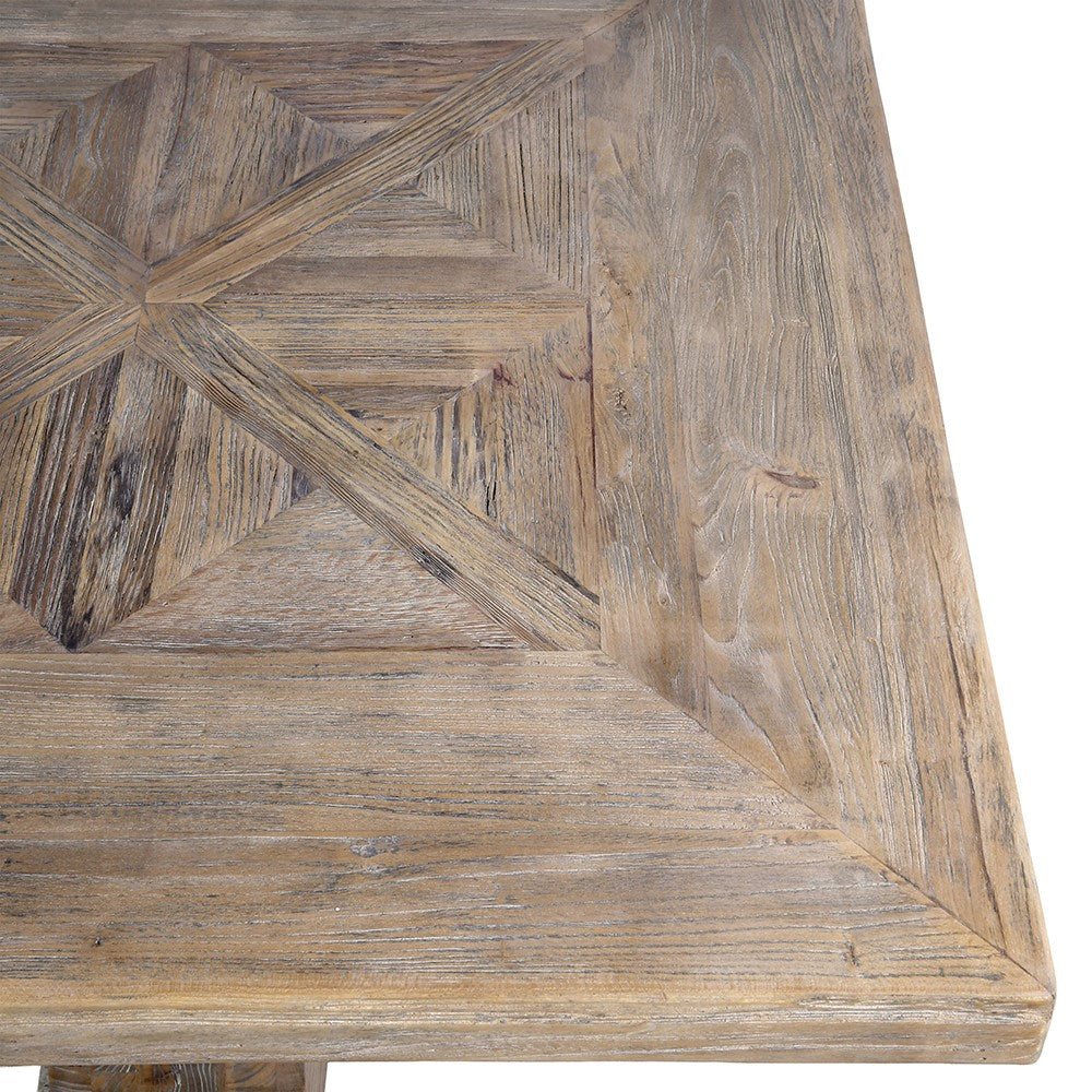 Reclaimed Parquet Dining Table