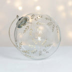 Etched Snowflake Decoration Clear