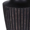 Fluted Black Table Lamp